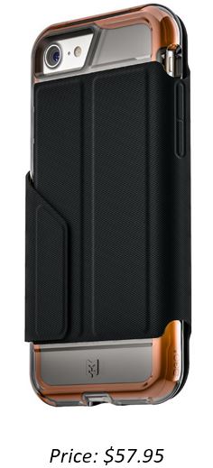 EFM Monaco D3O® Wallet Case iPhone 7 - Jet Black
